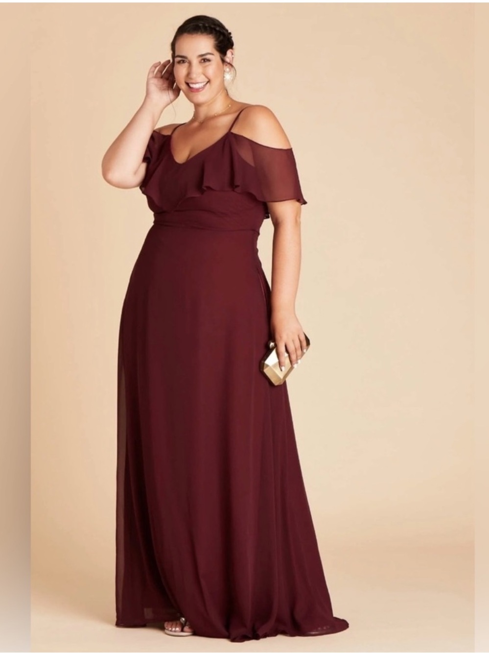 Birdy Grey Burgundy Maxi Dress
